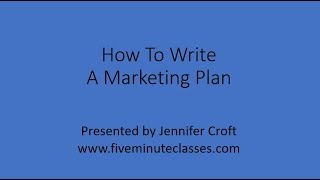 How To Write A Marketing Plan [upl. by Vona517]