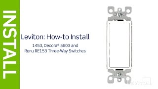 How to wire a 3Way Light Switch  Leviton [upl. by Atreb223]