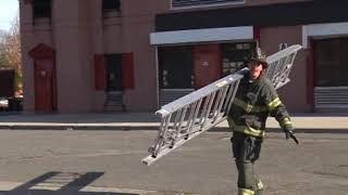 SingleFirefighter Ladder Raise [upl. by Nwahsauq34]