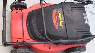 Whats inside Black amp Decker 24V Cordless Lawnmower teardown [upl. by Iahk609]