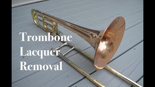 Trombone Lacquer Removal [upl. by Paschasia]