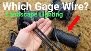 What Gauge Wire Do You Recommend  Extremely Common Landscape Lighting Wire Question [upl. by Cattima916]