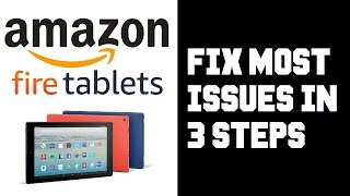 Amazon Fire Tablet How To Fix Most Issues in 3 Steps  Frozen Reset Wifi Connection Update [upl. by Atteuqehs639]