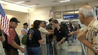 British Wounded Soldiers at DFW [upl. by Oilenroc]