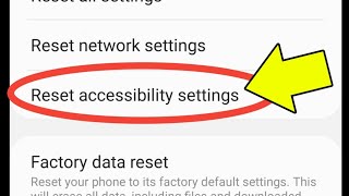 How To Reset Accessibility Settings On Samsung [upl. by Lerrad]