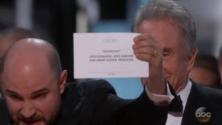 Oscars blunder Wrong film announced for Best Picture [upl. by Karilynn533]