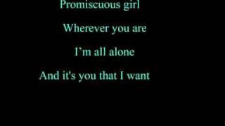 Promiscuous Girl With Lyrics [upl. by Heaps]