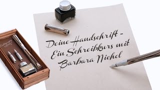 Deine Handschrift  Ein Schreibkurs mit Barbara Nichol [upl. by Eniamaj26]