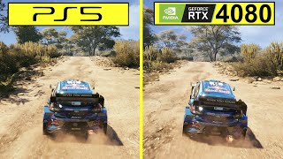 EA Sports WRC PS5 vs PC RTX 4080 Graphics Comparison [upl. by Pettifer]