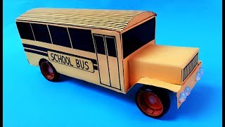 Como hacer un BUS escolar con cartón y materiales reciclados [upl. by Klotz129]