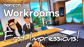 Horizon Workrooms First Impressions [upl. by Yeslehc257]