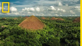 Soar Over the Chocolate Hills in the Philippines  National Geographic [upl. by Landrum]