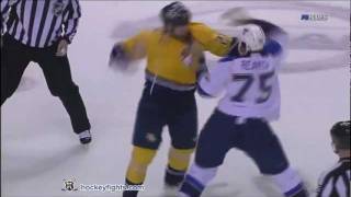 Ryan Reaves vs Brian McGrattan Feb 4 2012 [upl. by Eibot]