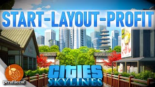 💲 How to Start a New city and make Money be Profitable  Tutorial for Cities Skylines  Guide 1 [upl. by Eigram]