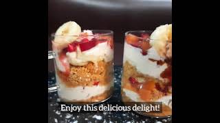 Fruit pafait recipe fruity nutty pafait। the perfect healthy snack [upl. by Rocca]