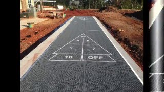 Ultimate Courts  Shuffleboard Installation [upl. by Nylodnarb]