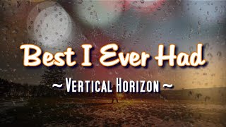 Best I Ever Had  KARAOKE VERSION  Vertical Horizon [upl. by Johnston61]