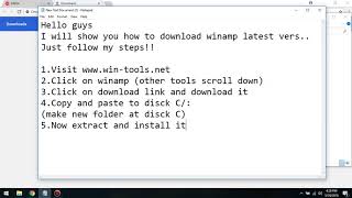 How To Download Winamp Pro  2019 [upl. by Emsoc128]