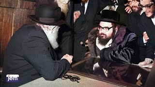 The Belzer Rebbes Meeting With The Lubavitcher Rebbe [upl. by Hniv]