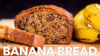 Moist Banana Bread Recipe  Sweet Bread [upl. by Branca]