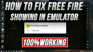 How To fix Free Fire Showing Free Fire Keeps Stopped In Emulator 2023  Free Fire Problem Kaise Fix [upl. by Esojnauj]