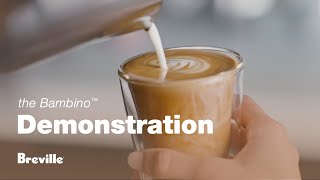 The Bambino™  How to make a professional latte at home  Breville USA [upl. by Shafer]