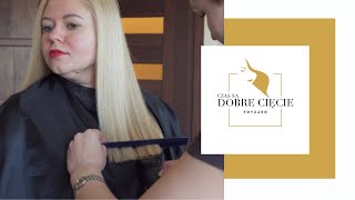 🔥 WŁOSY POD LINIJKĘ W 5 MINUT  How to CUT HAIR STRAIGHT EASY [upl. by Trudy14]