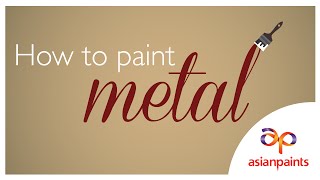 How to paint metal [upl. by Tupler]