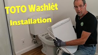 TOTO Washlét Bidet Toilet Seat Installation [upl. by Rhee]