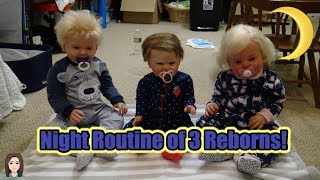 Night Routine of Reborn Toddler Twins amp Baby  Kelli Maple [upl. by Iover]