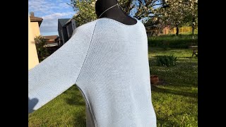 Simple Sweater with Raglan sleeves Part 2 lucraftspatterns [upl. by Turrell]