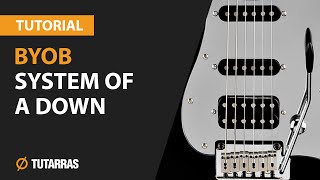 BYOB  SYSTEM OF A DOWN How to play Electric GUITAR LESSON [upl. by Blatman]