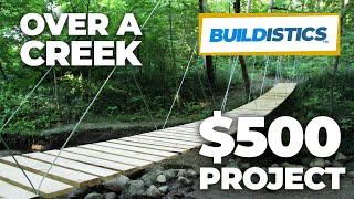 DIY Suspension Bridge  54 Span [upl. by Foulk]