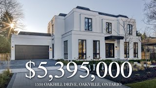 5395000  Luxury Home by PCM Designed by Brian Glukstein  1534 Oakhill Drive Oakville [upl. by Llekim]