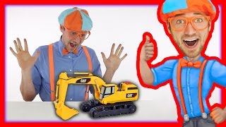 Learn the Parts of an Excavator with Blippi Toys [upl. by Adnor]