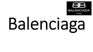 How to Pronounce Balenciaga CORRECTLY [upl. by Ia679]