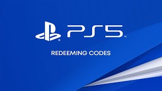 Redeeming Codes on PS5 Consoles [upl. by Anayia245]