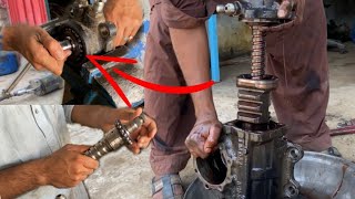 Hino Steering Gear Box Rebuild How to Repair Gear Box  Amazing Work [upl. by Nodarb]