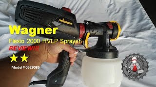 Wagner Flexio 2000 HVLP Sprayer Review unboxing and tutorial 0529086 [upl. by Anirtap375]