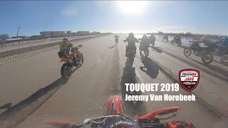 Embarquez avec la Go Pro Jeremy Van Horebeek au départ du Touquet  Enduropale 2019 [upl. by Arehsat]