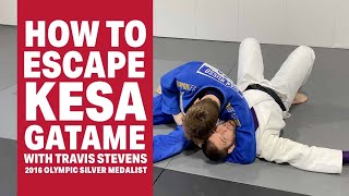 HOW TO ESCAPE KESA GATAME  Travis Stevens Basic Judo Techniques [upl. by Temirf]