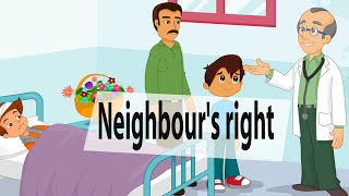 Neighbours right  Islamic cartoon for kids [upl. by Luap]