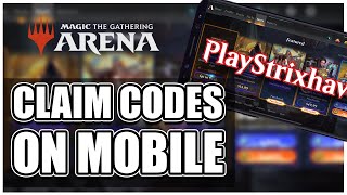 How to Claim MTG Arena Codes on Mobile  MTG Arena Tutorial and Guide [upl. by Ailemap86]