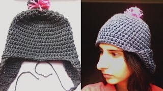 how to crochet earflap hat [upl. by Gavini264]