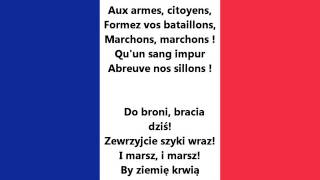 National anthem of France  Hymn Francji  La Marseillaise [upl. by Akcirret]