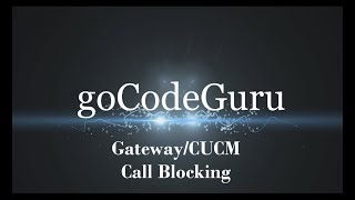 Cisco Call Blocking [upl. by Leuqer]