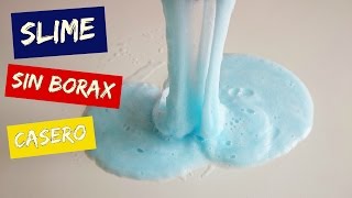 Como hacer SLIME casero SIN BORAX con detergente [upl. by Egiap]