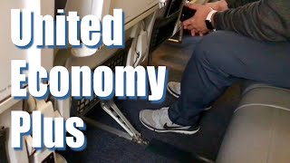 Economy Plus Seating on United Airlines Review [upl. by Anael925]