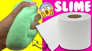 PROBANDO SLIME 💦 CON PAPEL DE BAÑO SIN PEGAMENTO [upl. by Milinda674]