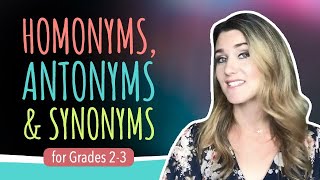 Grades 23 Homonyms Antonyms amp Synonyms [upl. by Fried]